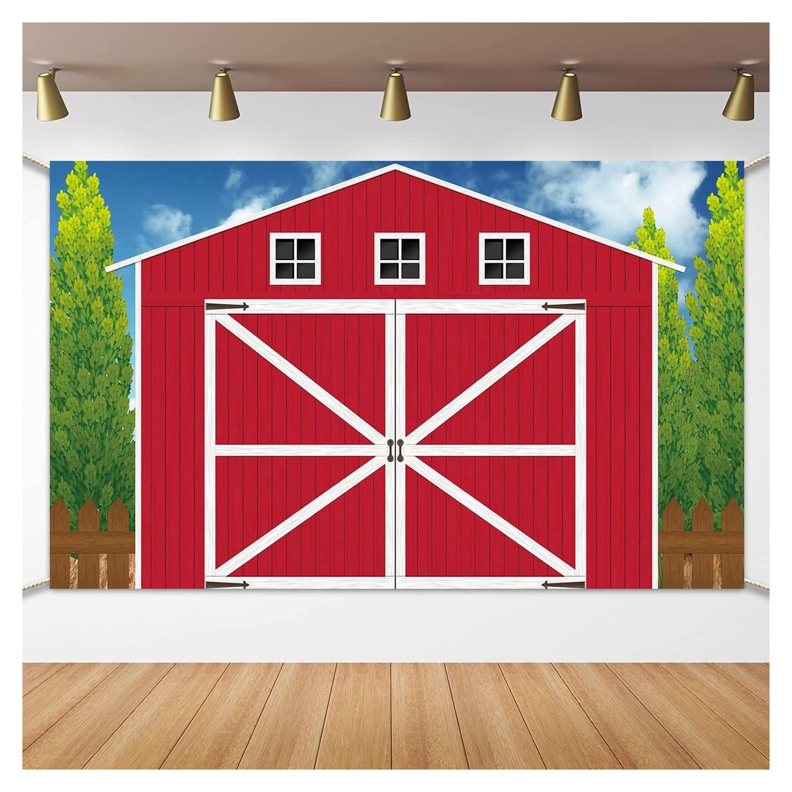 Fondo de Puerta de Granero Ulikitty 1.8x1.1m para Fiesta
