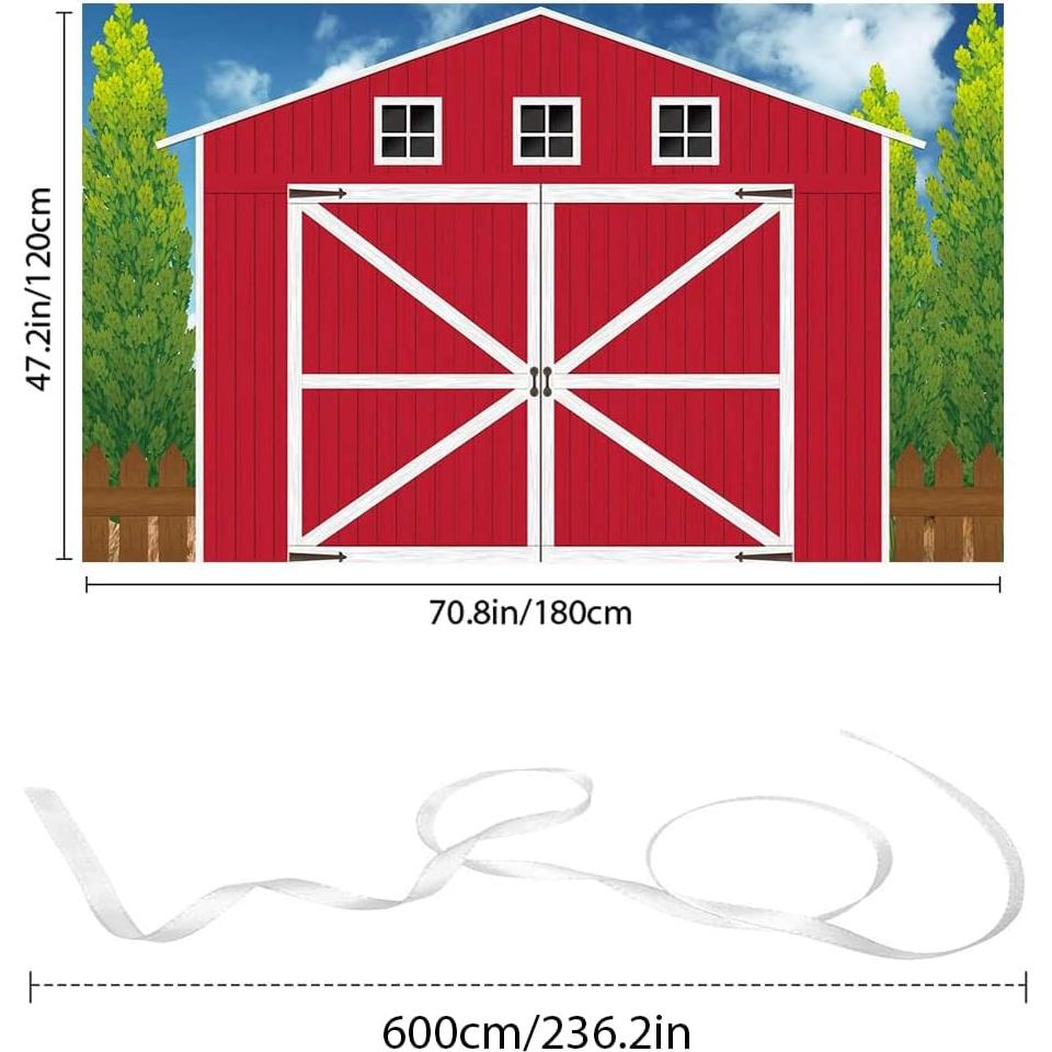 Fondo de Puerta de Granero Ulikitty 1.8x1.1m para Fiesta