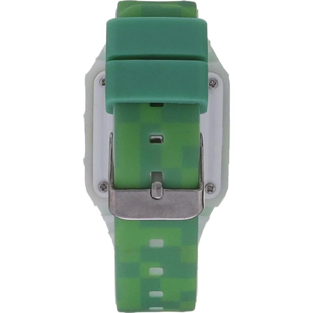Reloj digital de cuarzo Accutime Kids Minecraft verde