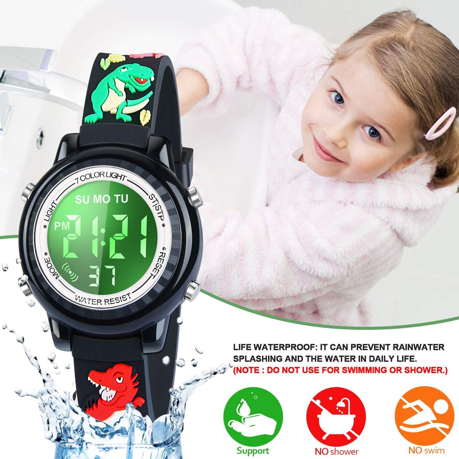 Reloj LED Impermeable para Niñas Viposoon 3D Cartoon