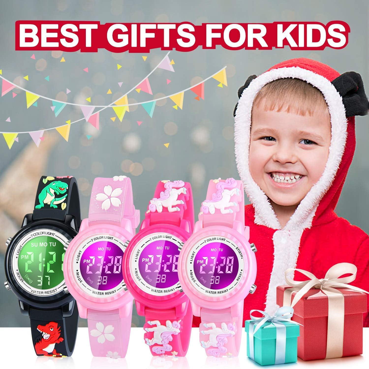 Reloj LED Impermeable para Niñas Viposoon 3D Cartoon