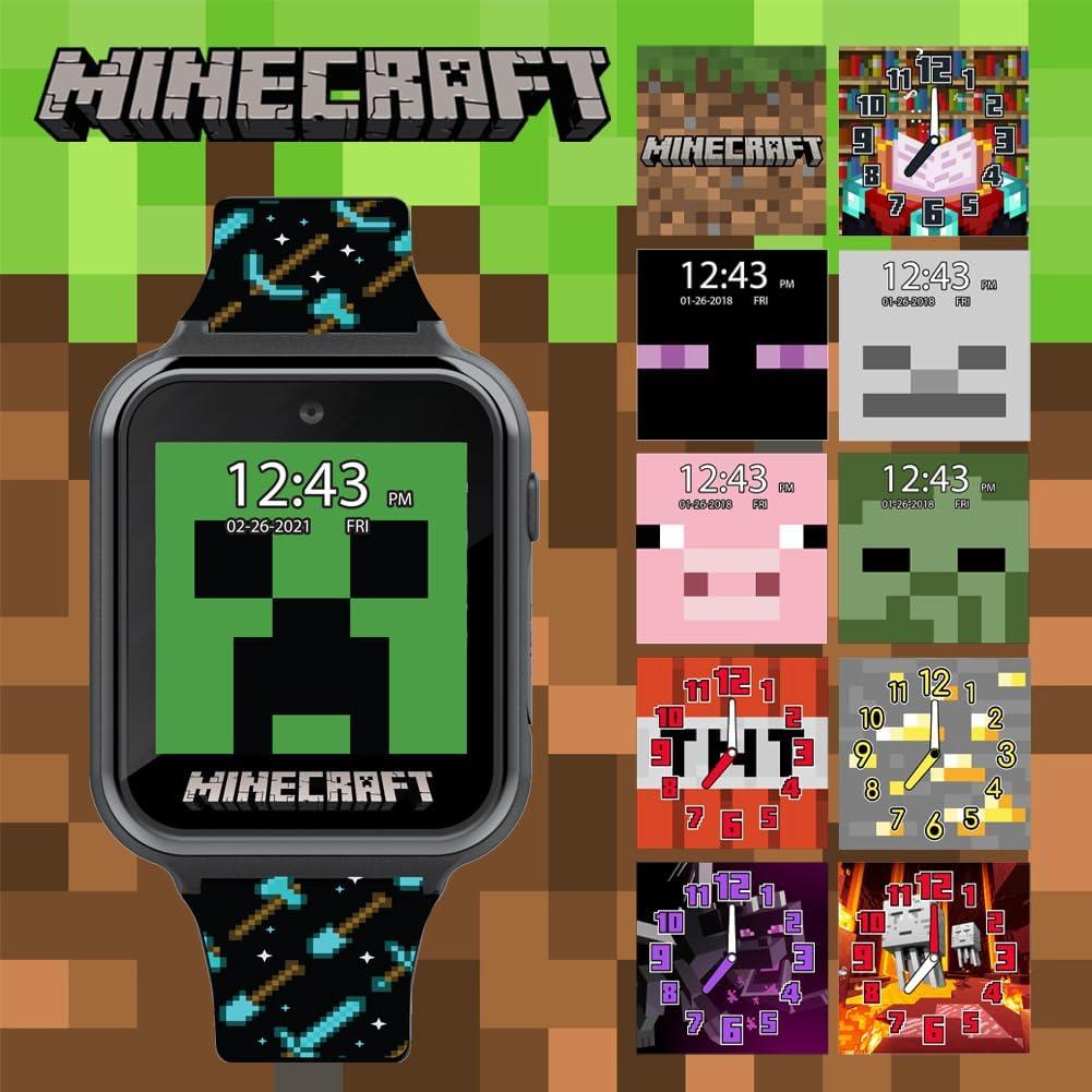 Reloj Inteligente para Niños Minecraft - Pantalla Táctil, Juegos, Cámara