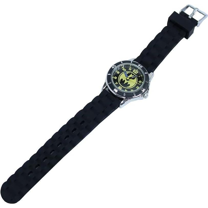 Reloj Analógico de Cuarzo Accutime Kids Batman Negro Amarillo