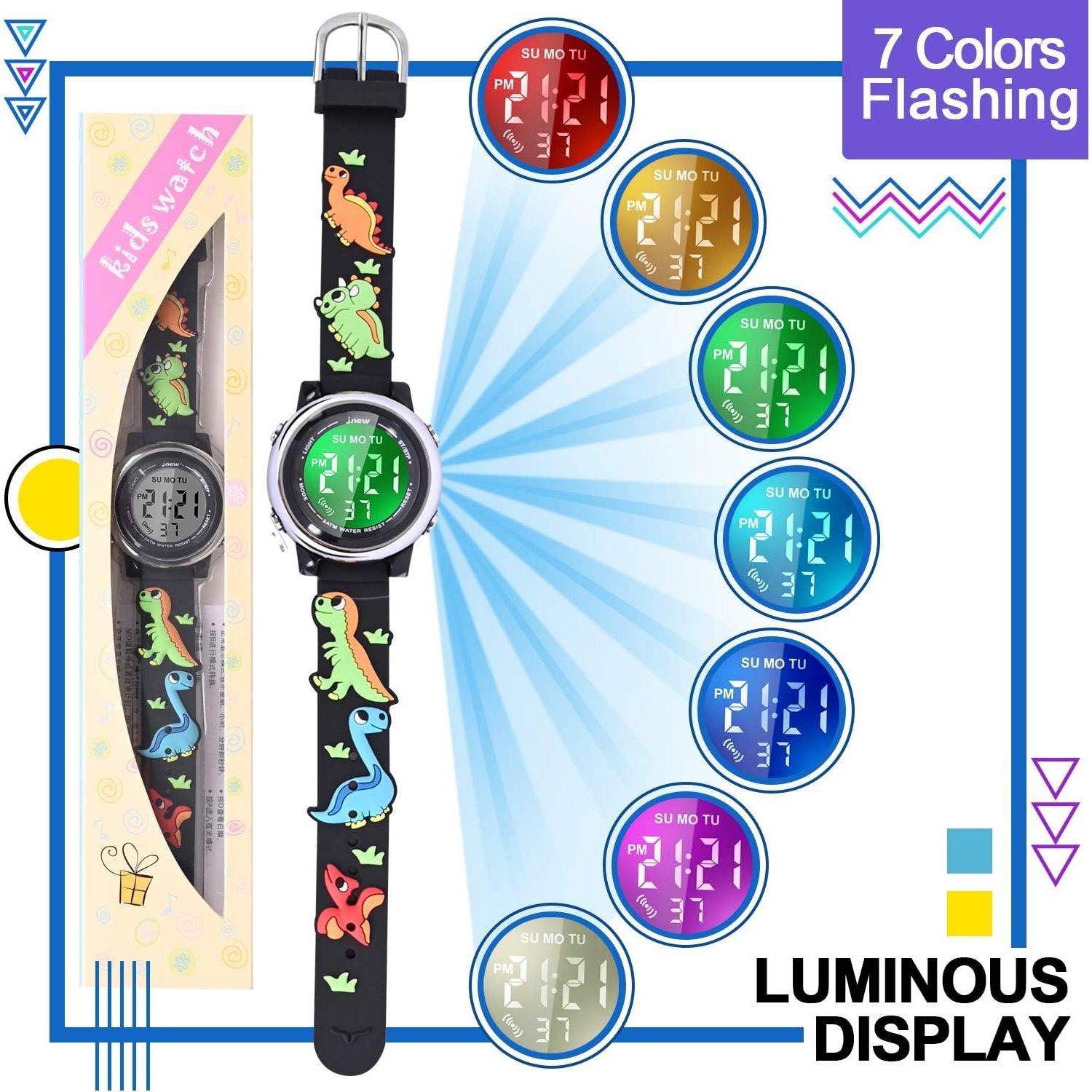 Reloj Digital Infantil Viposoon con Alarma y Luz LED 3ATM