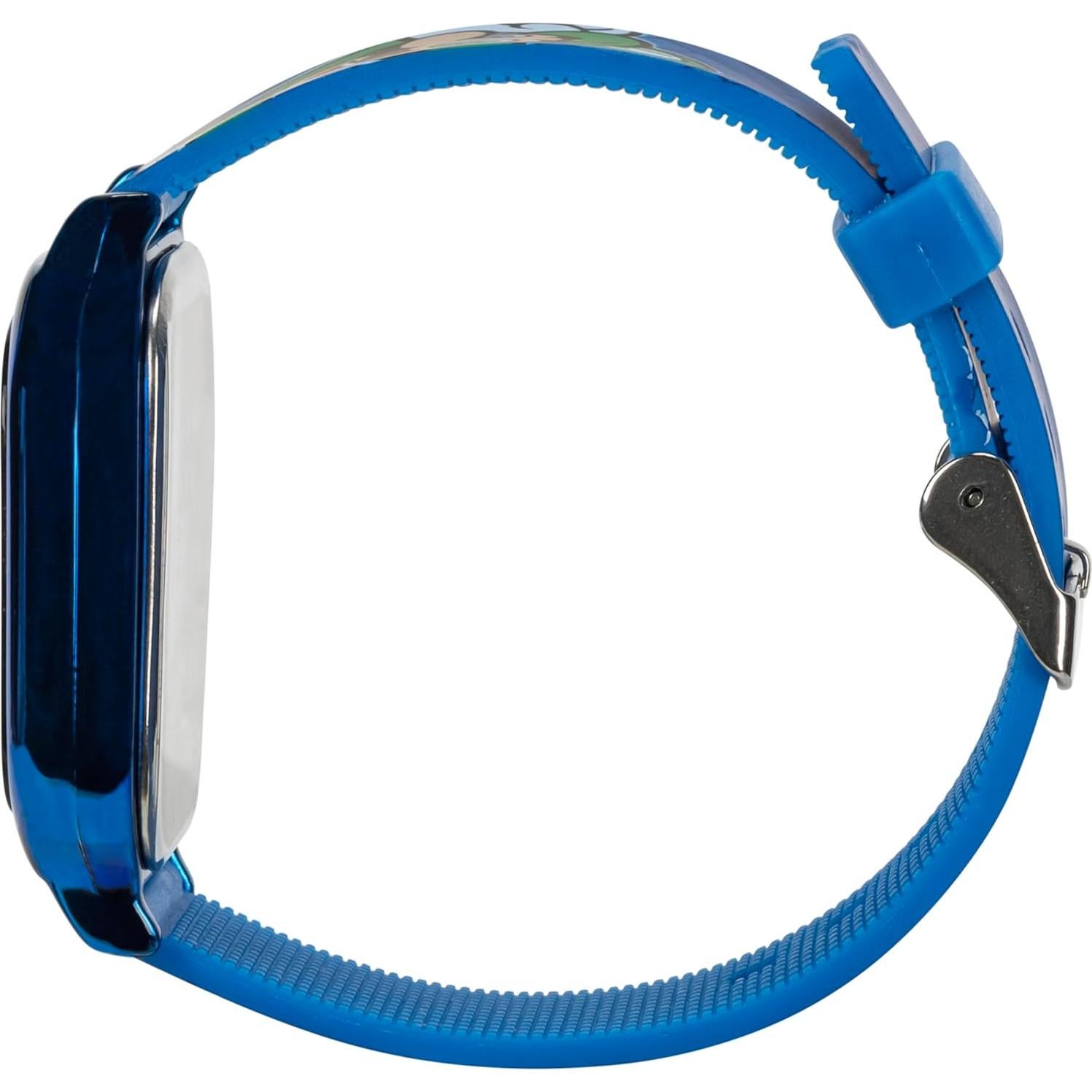 Reloj LED Activado por Toque Accutime Super Mario Niños - Correa Silicona Azul