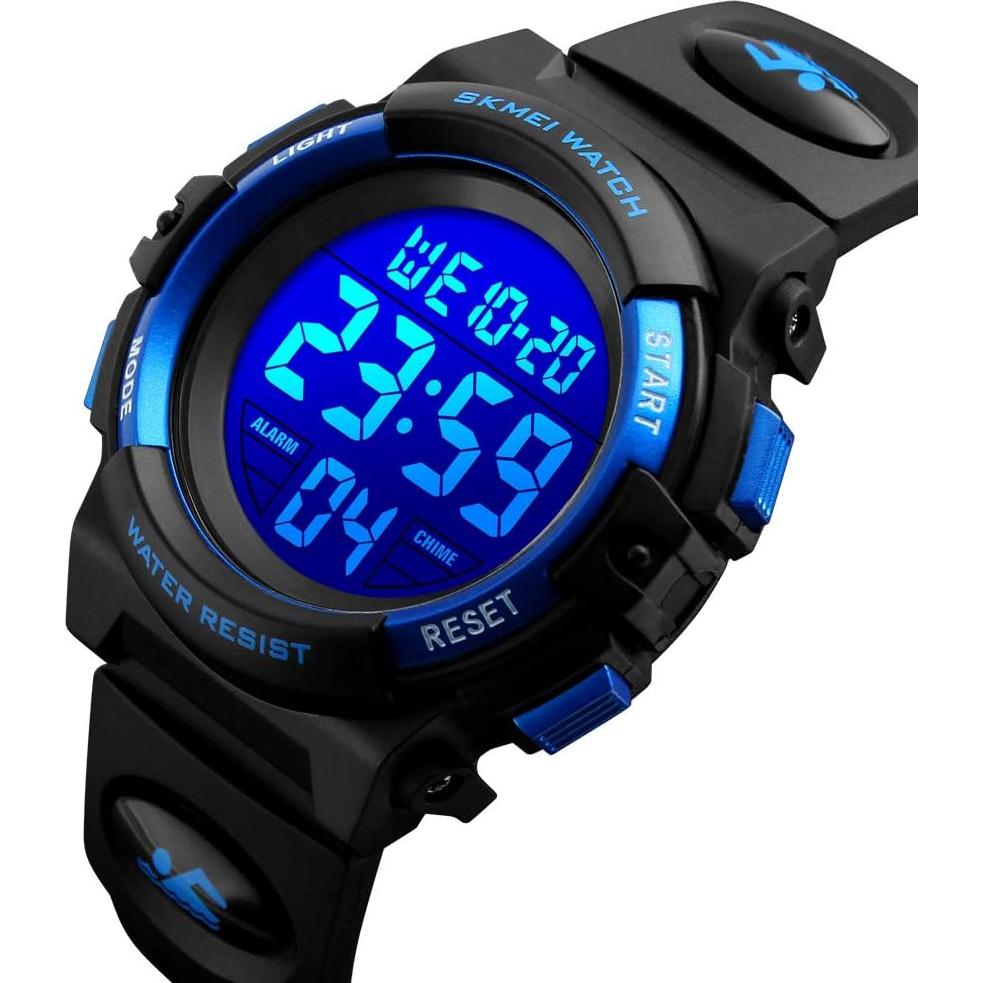 Reloj Digital para Niños Dayllon 50M Impermeable Azul 8-15 Años