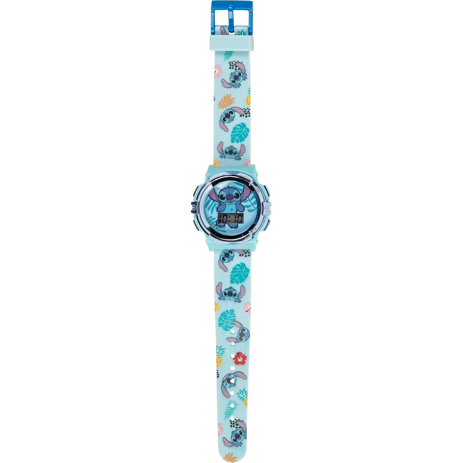 Reloj LCD Disney Stitch para Niños - Pantalla Digital Iluminada