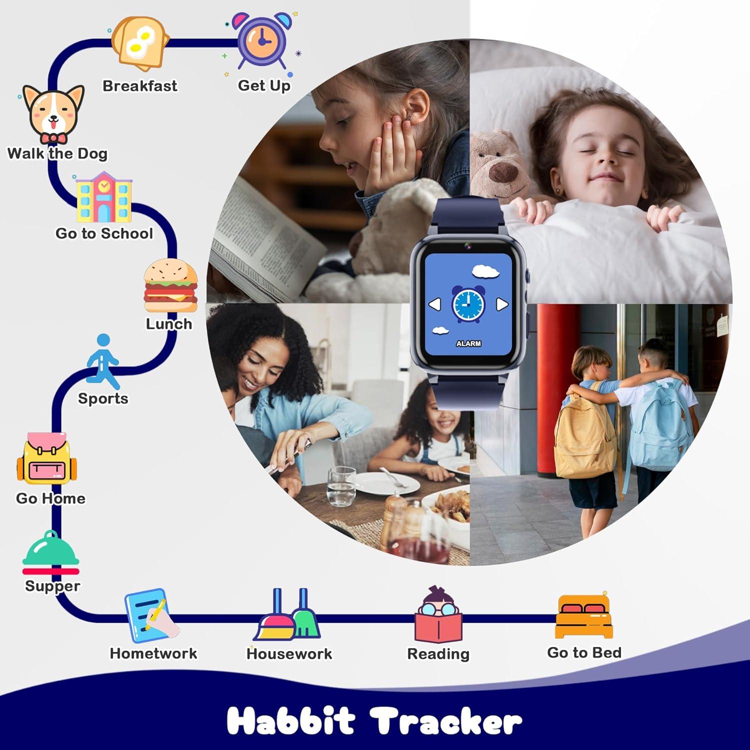 Reloj Inteligente Spodus para Niños 3-12 Años con Juegos