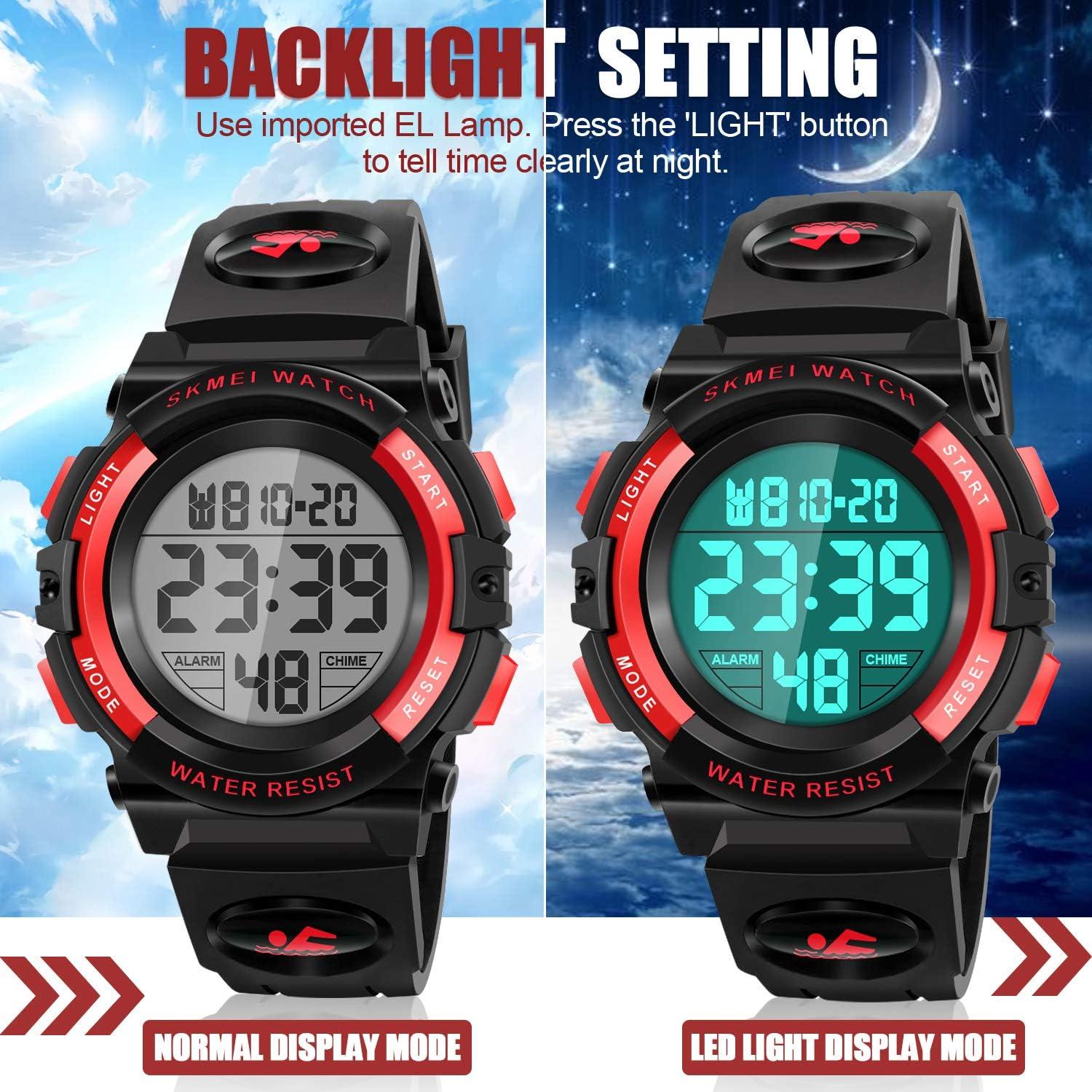 Reloj Digital Impermeable Dodosky para Niños 50m LED