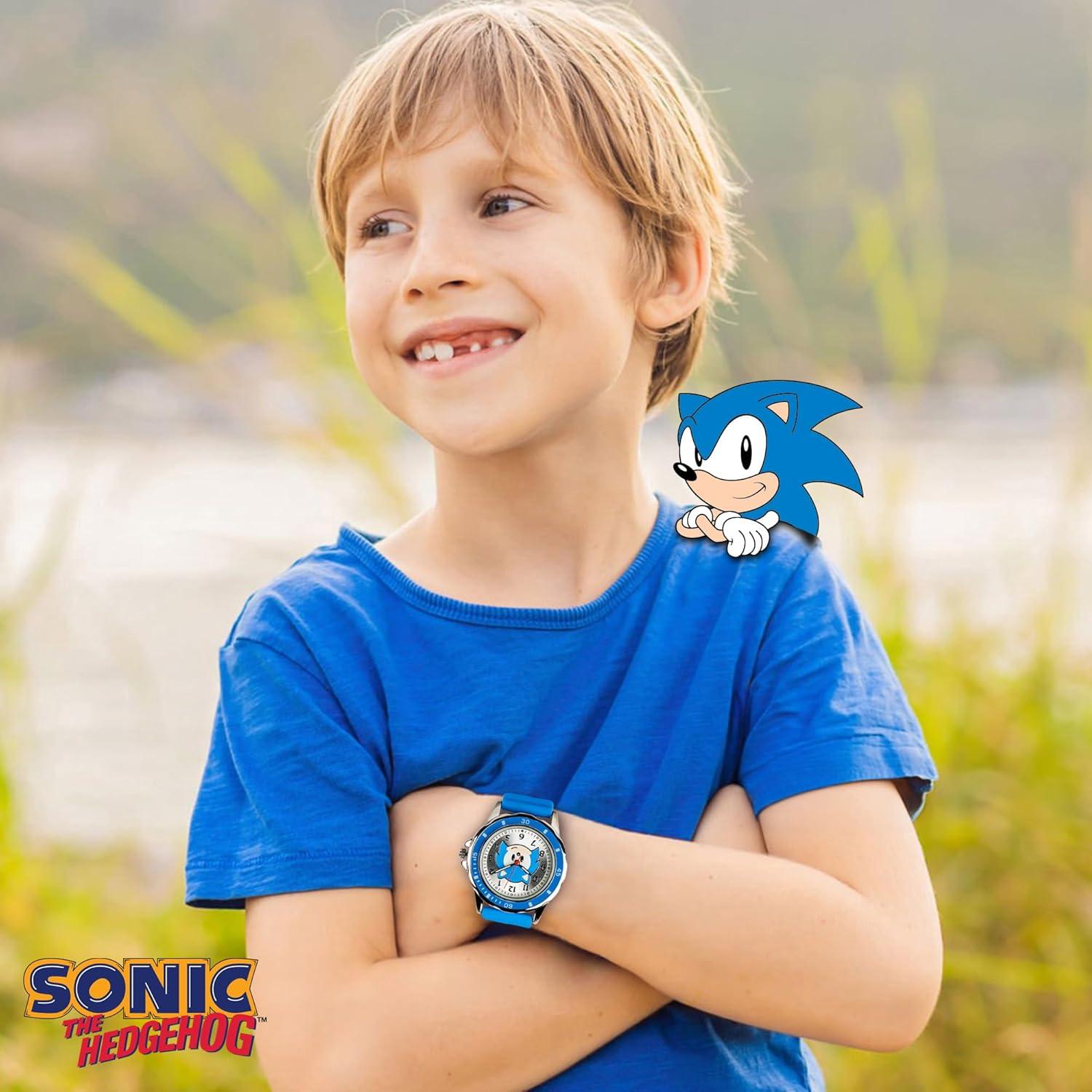Reloj Analógico para Niños Sonic The Hedgehog - Correa Azul