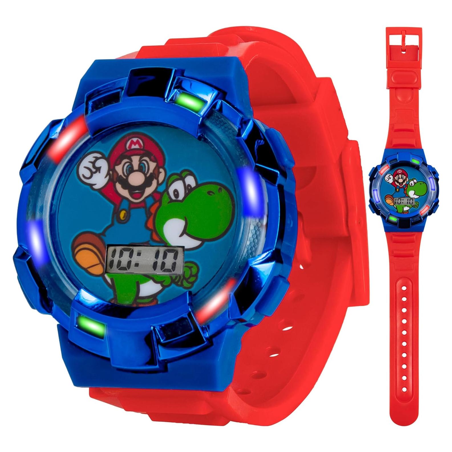 Reloj Digital para Niños Super Mario con Correa Roja 14-20.3 cm