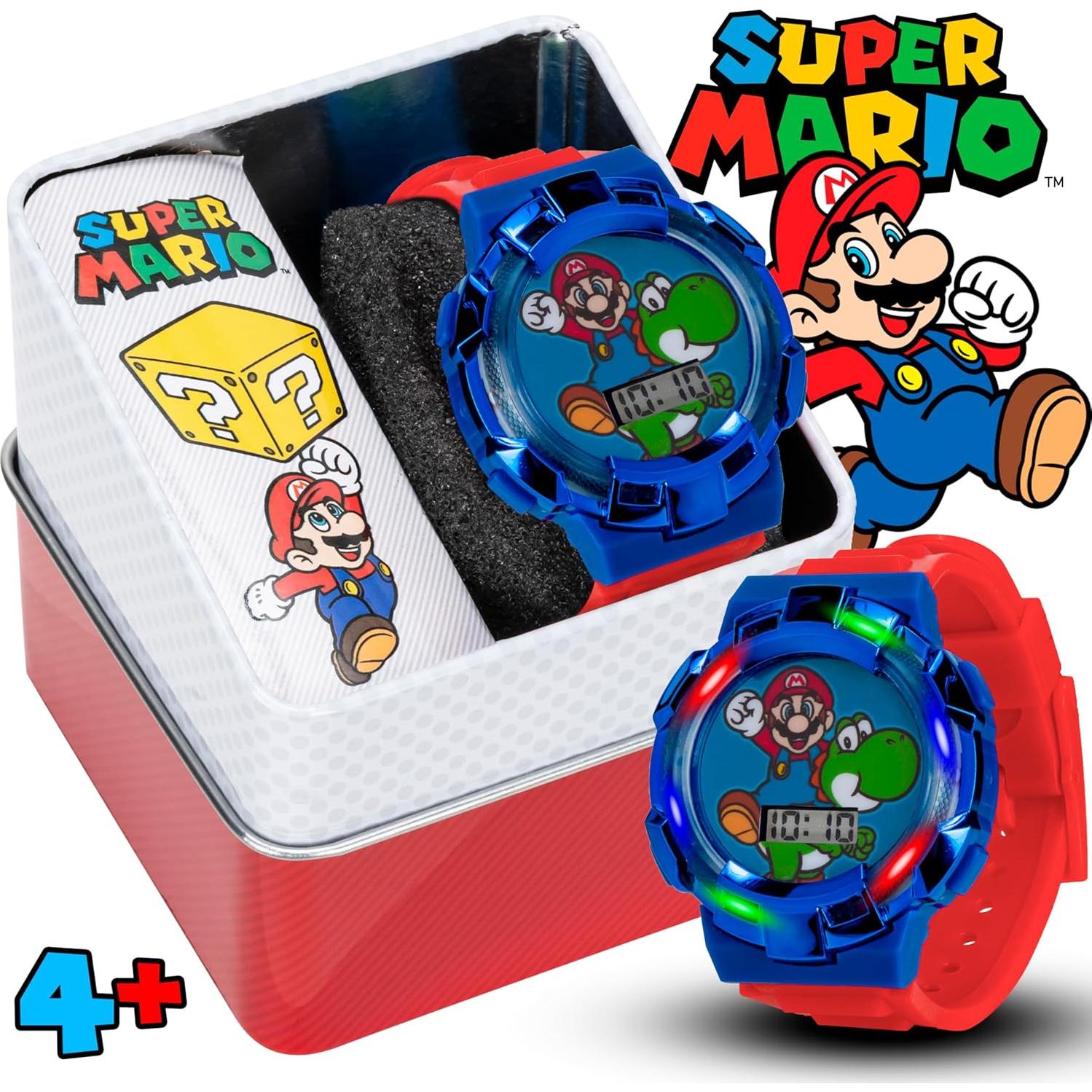 Reloj Digital para Niños Super Mario con Correa Roja 14-20.3 cm