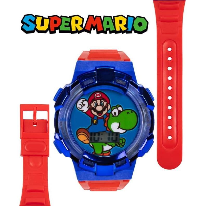 Reloj Digital para Niños Super Mario con Correa Roja 14-20.3 cm