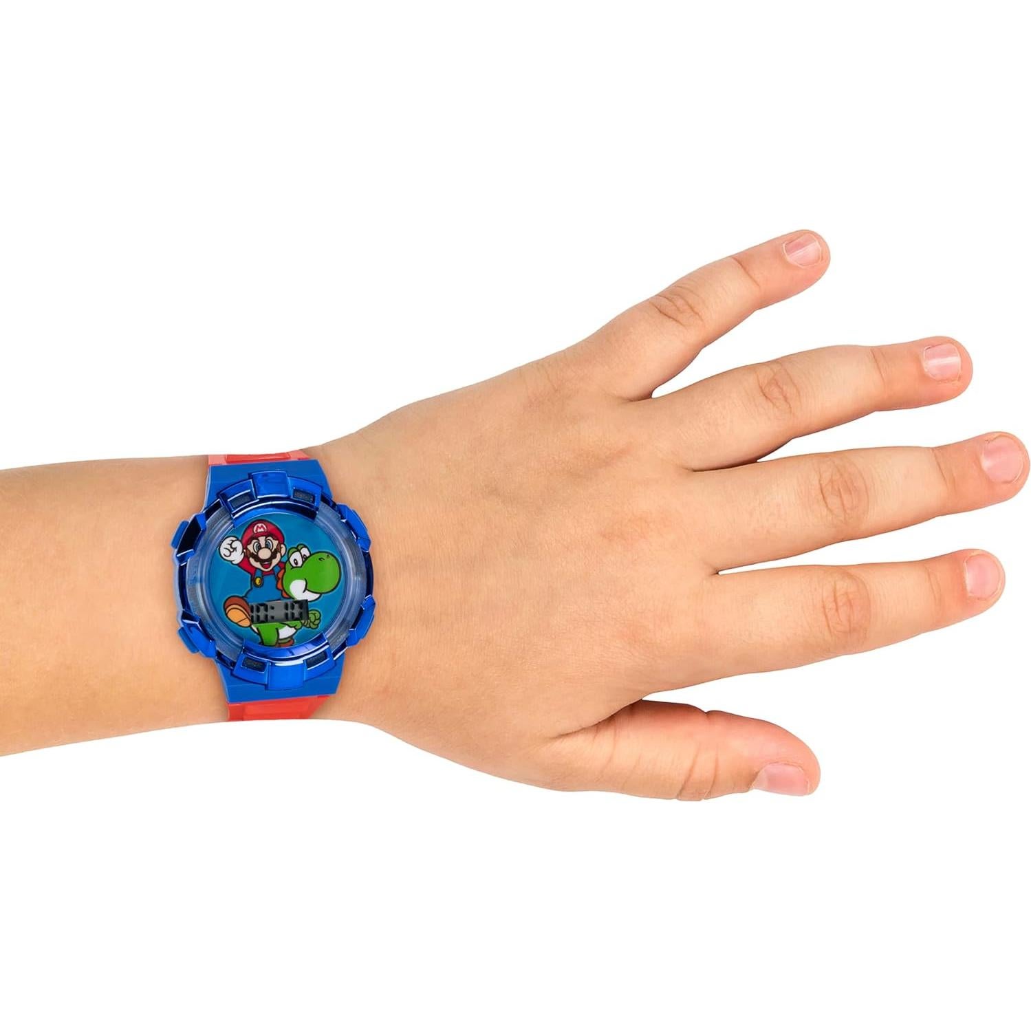 Reloj Digital para Niños Super Mario con Correa Roja 14-20.3 cm