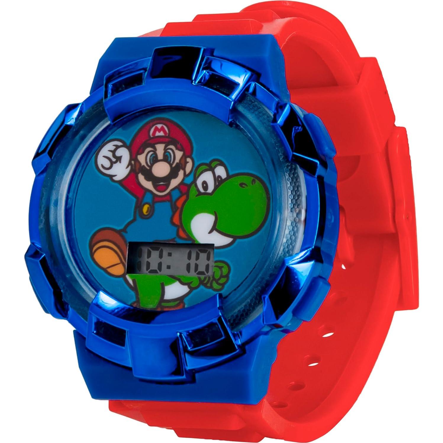 Reloj Digital para Niños Super Mario con Correa Roja 14-20.3 cm
