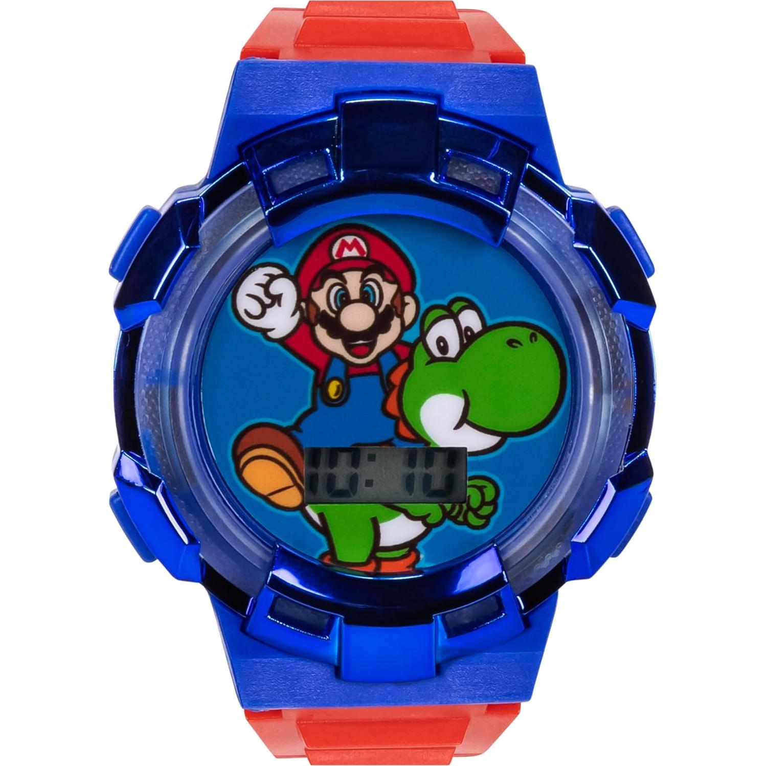 Reloj Digital para Niños Super Mario con Correa Roja 14-20.3 cm