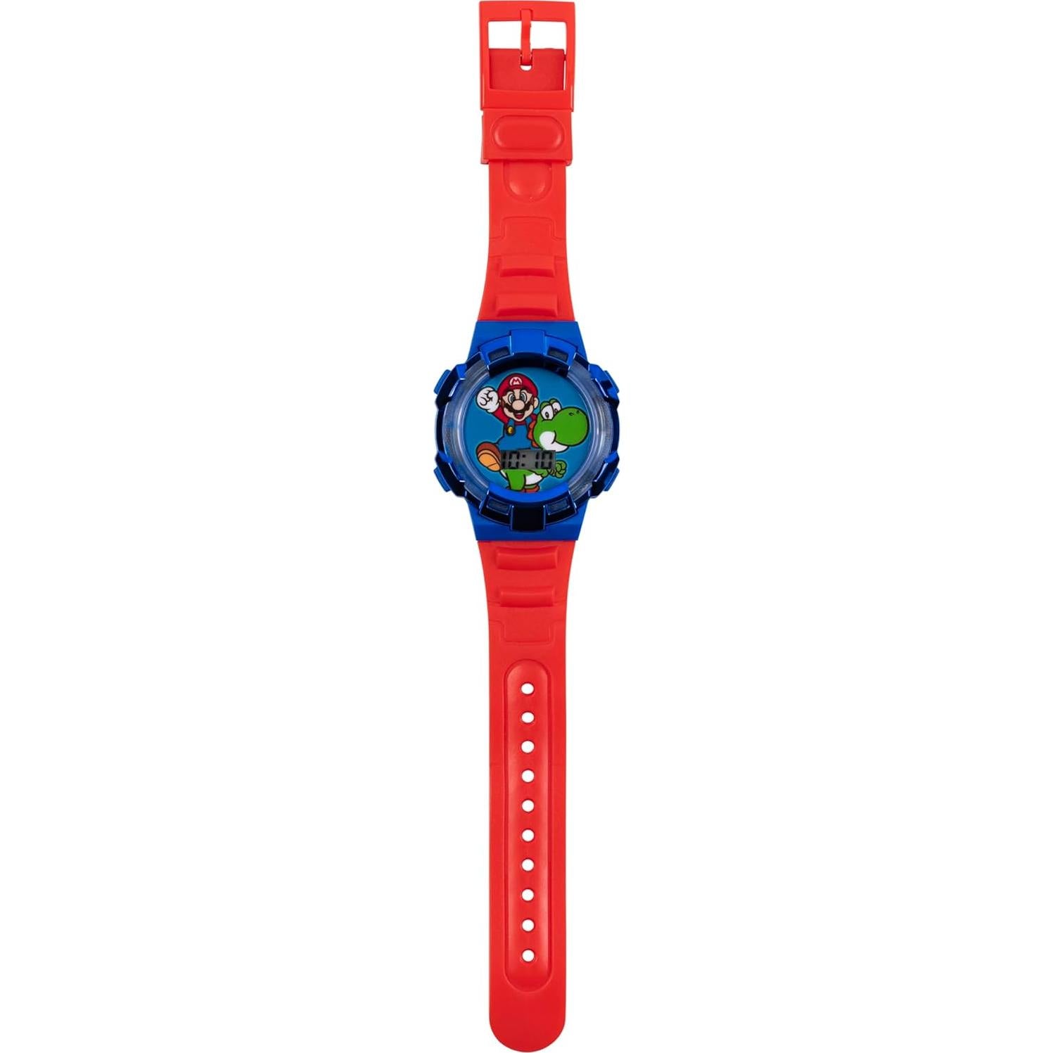 Reloj Digital para Niños Super Mario con Correa Roja 14-20.3 cm