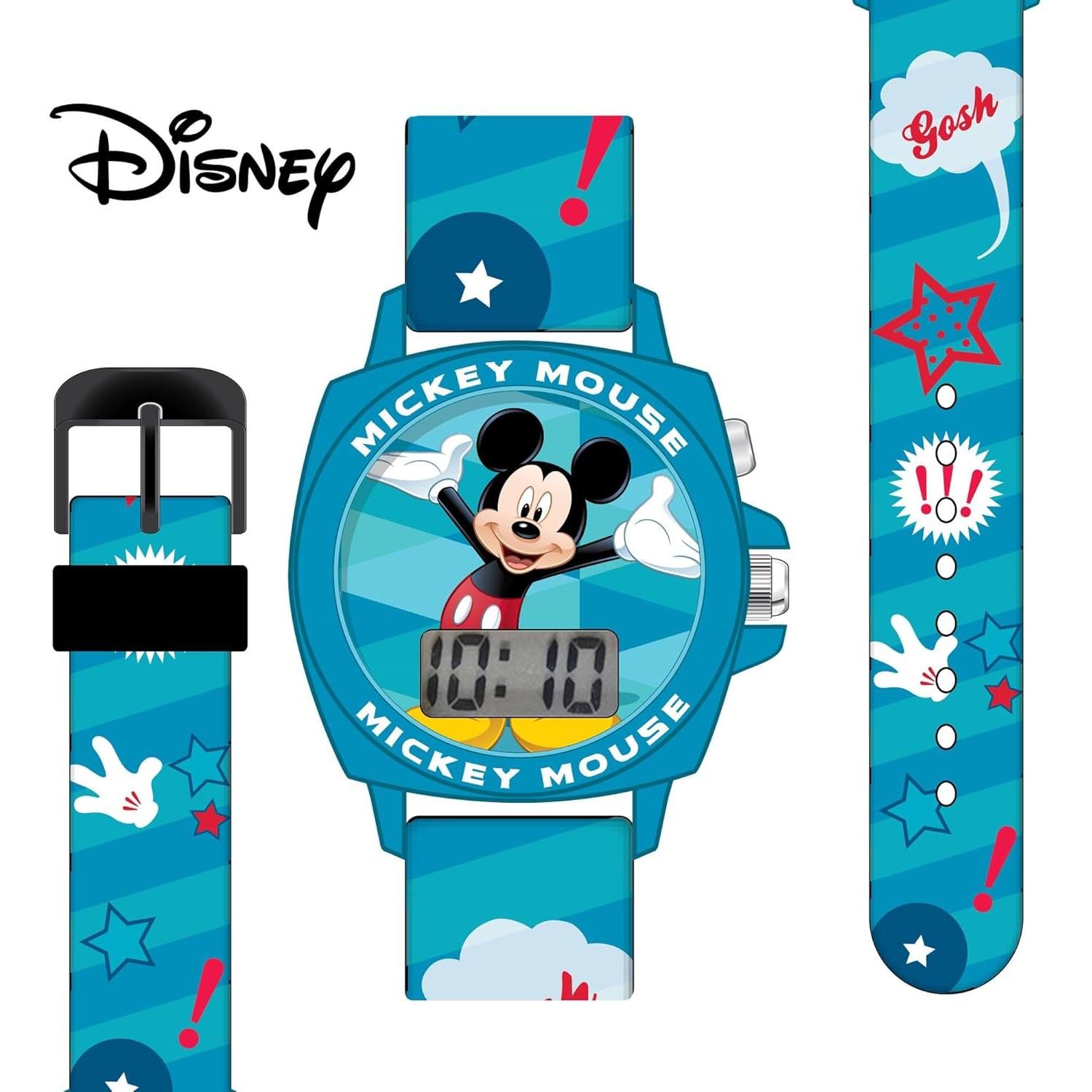 Reloj Infantil Digital Mickey Mouse Accutime LCD Correa Silicona