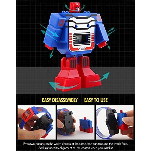 Reloj Digital para Niños VIGOROSO Bumblebee Azul - Regalo Ideal