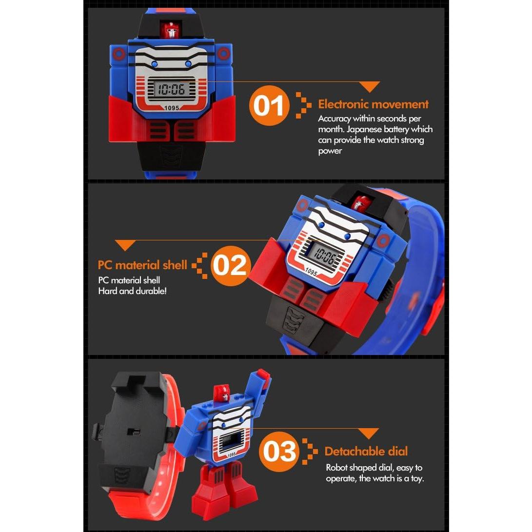 Reloj Digital para Niños VIGOROSO Bumblebee Azul - Regalo Ideal