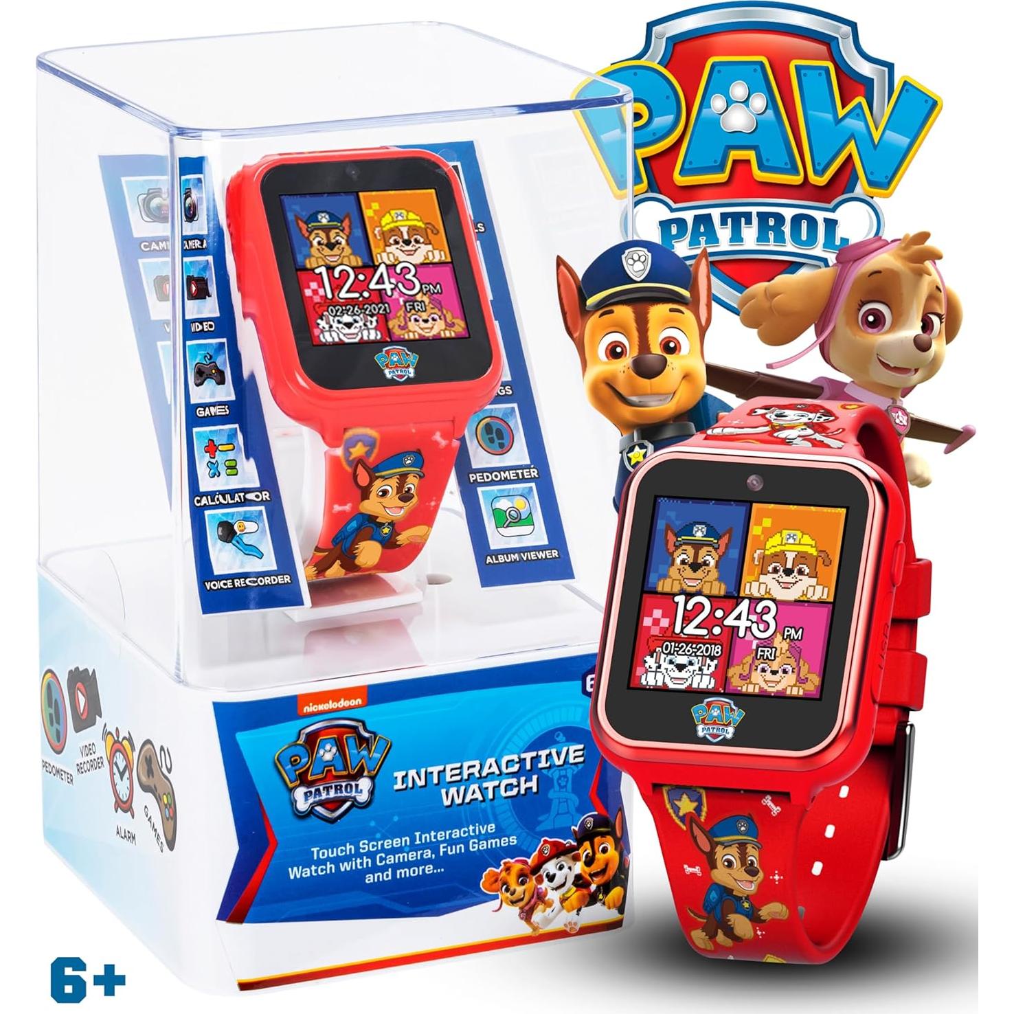 Reloj Inteligente Paw Patrol Accutime Rojo con Cámara