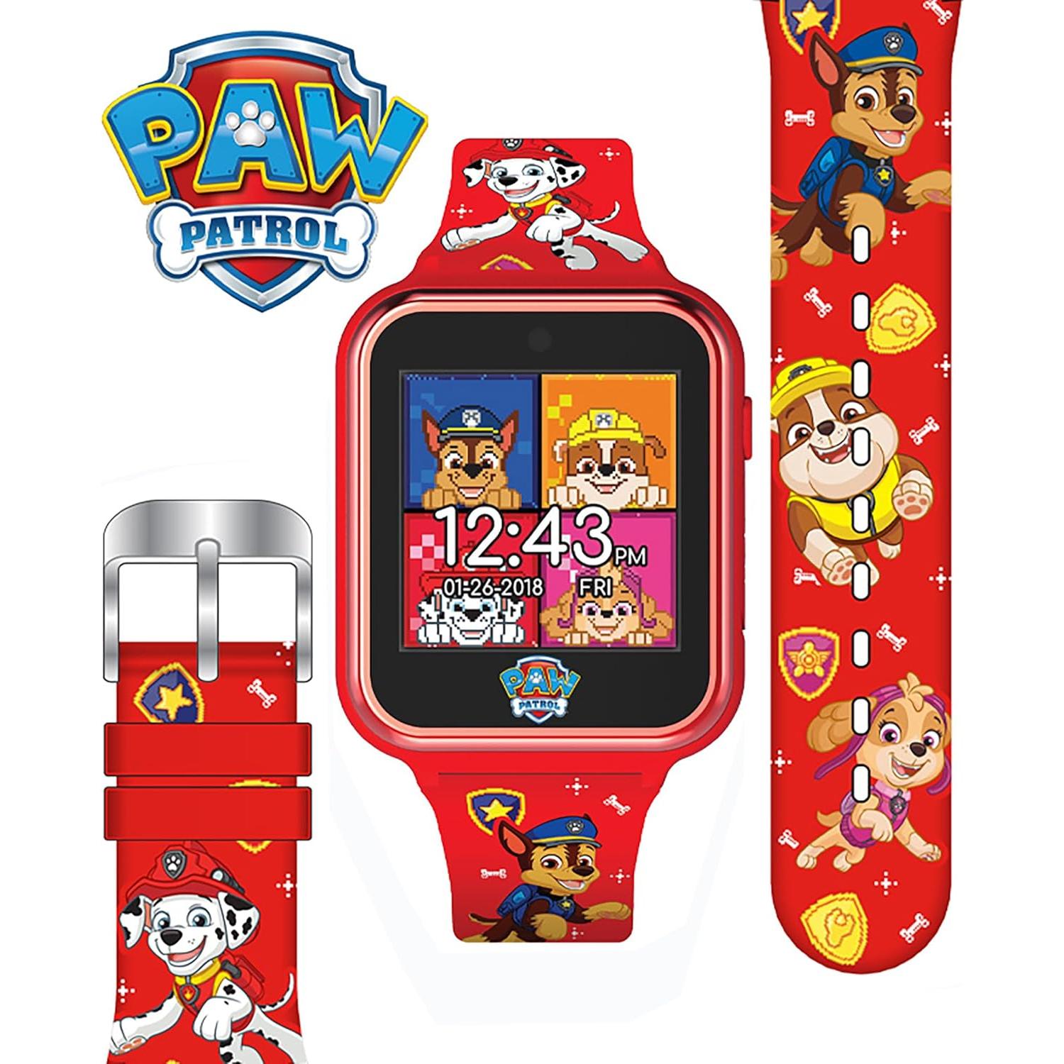 Reloj Inteligente Paw Patrol Accutime Rojo con Cámara