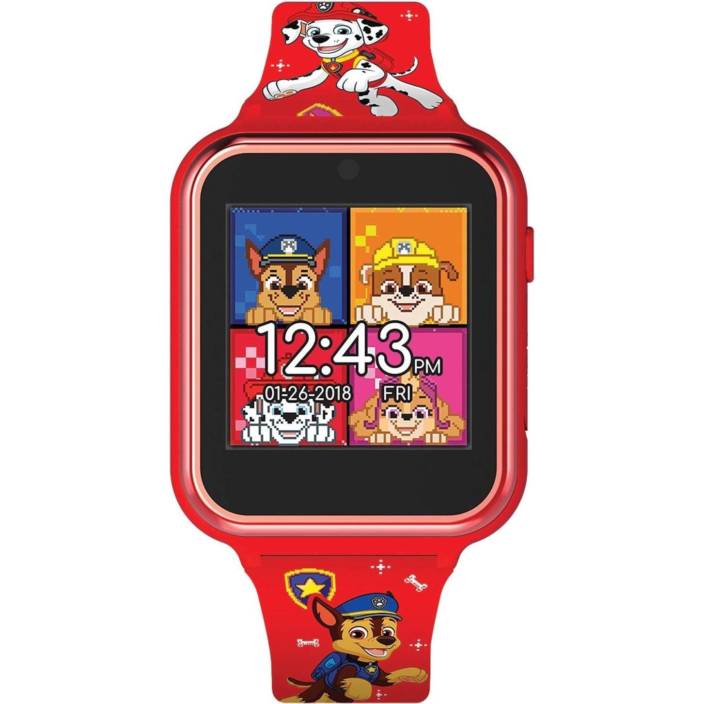 Reloj Inteligente Paw Patrol Accutime Rojo con Cámara