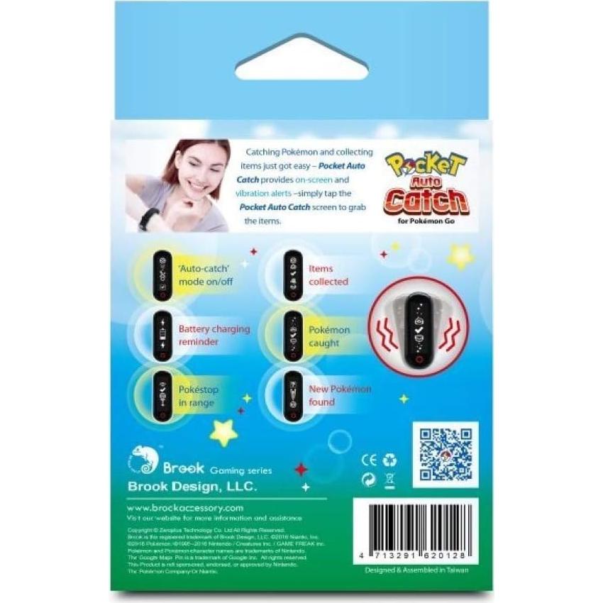 Pocket Auto Catch Brook - Accesorio para Pokémon Go, Negro