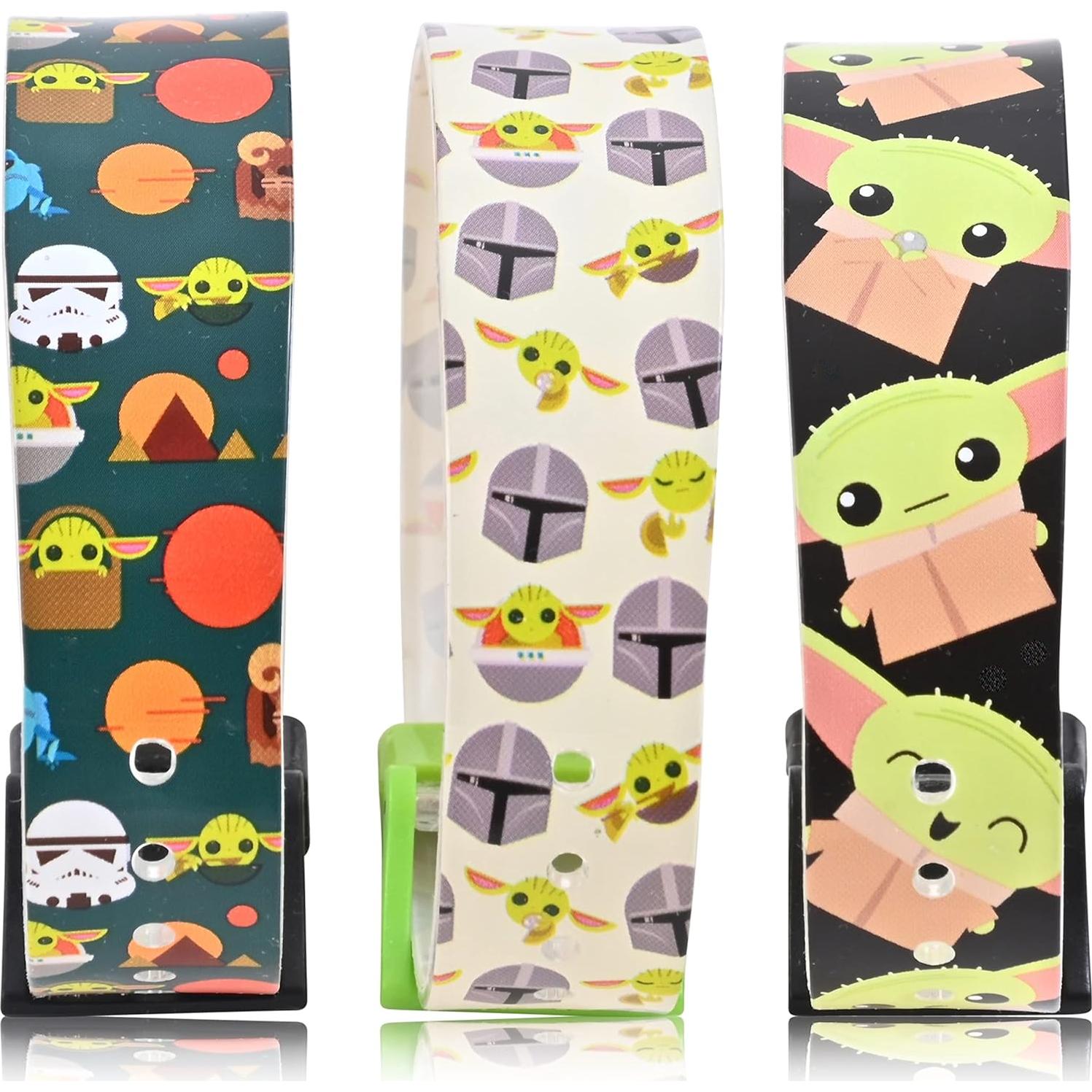 Reloj Digital para Niños Accutime Star Wars Baby Yoda 4 en 1