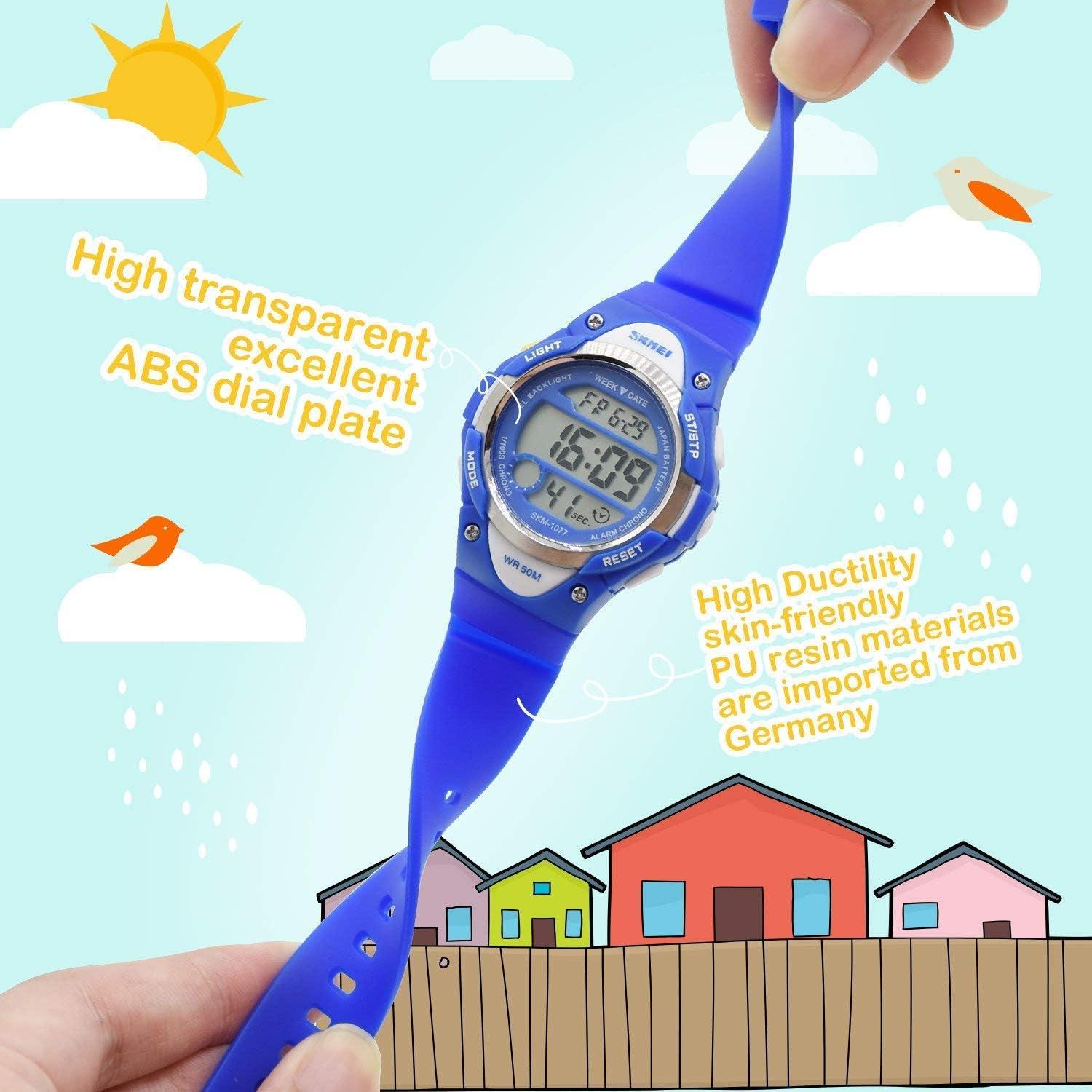 Reloj Digital Deportivo Cofuo CF-1077-B para Niños Azul