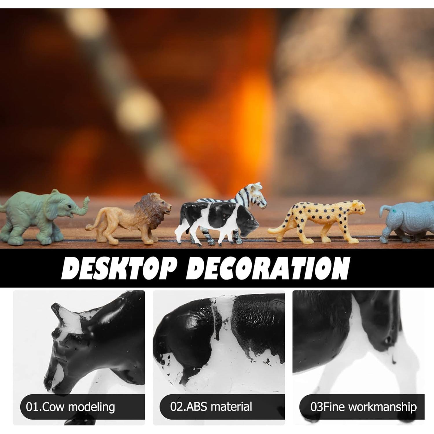 Figuras de Animales de Granja Zerodeko - Vaca Realista 10 Pzas