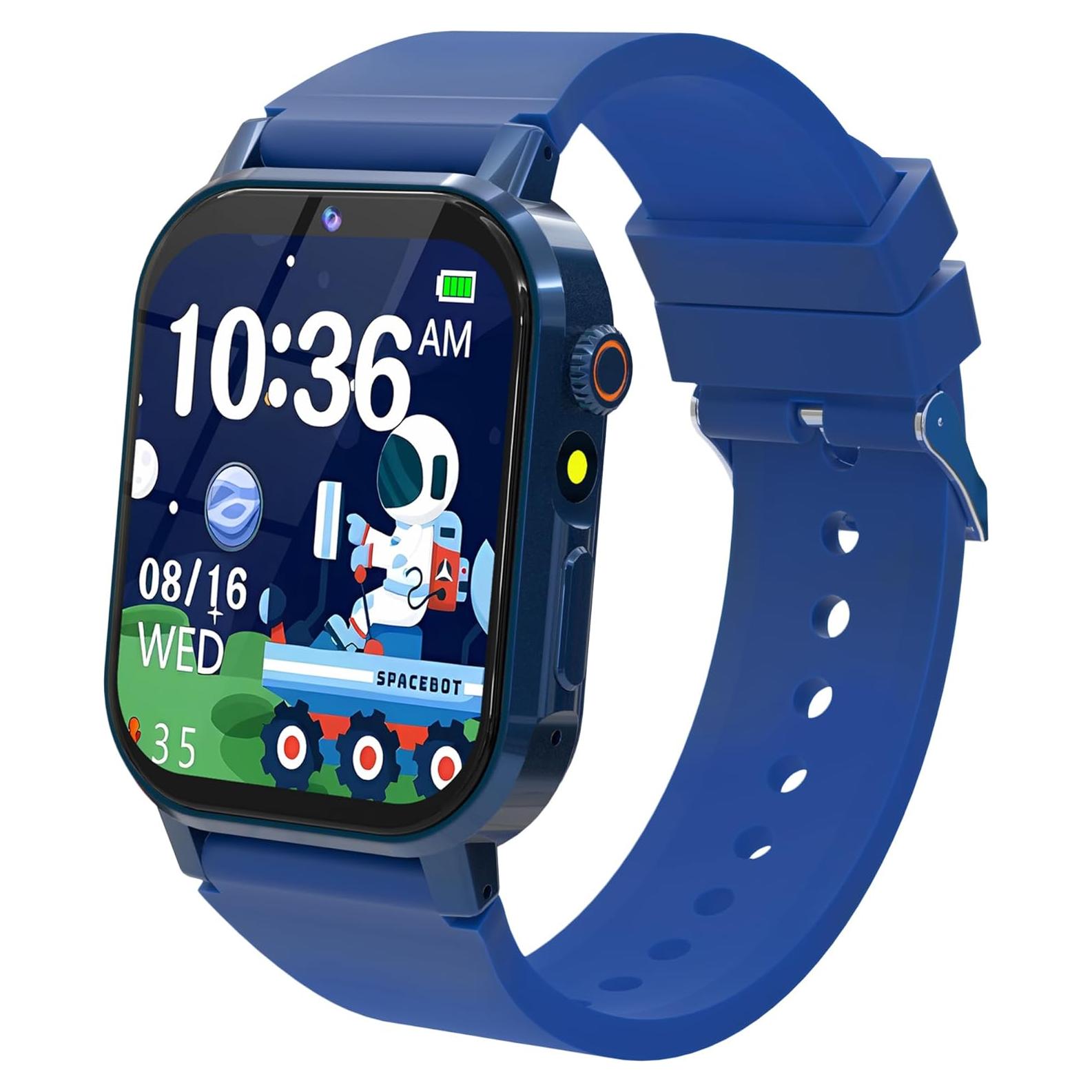 Reloj Inteligente Phyulls para Niños Azul con 32 Juegos y Cámara