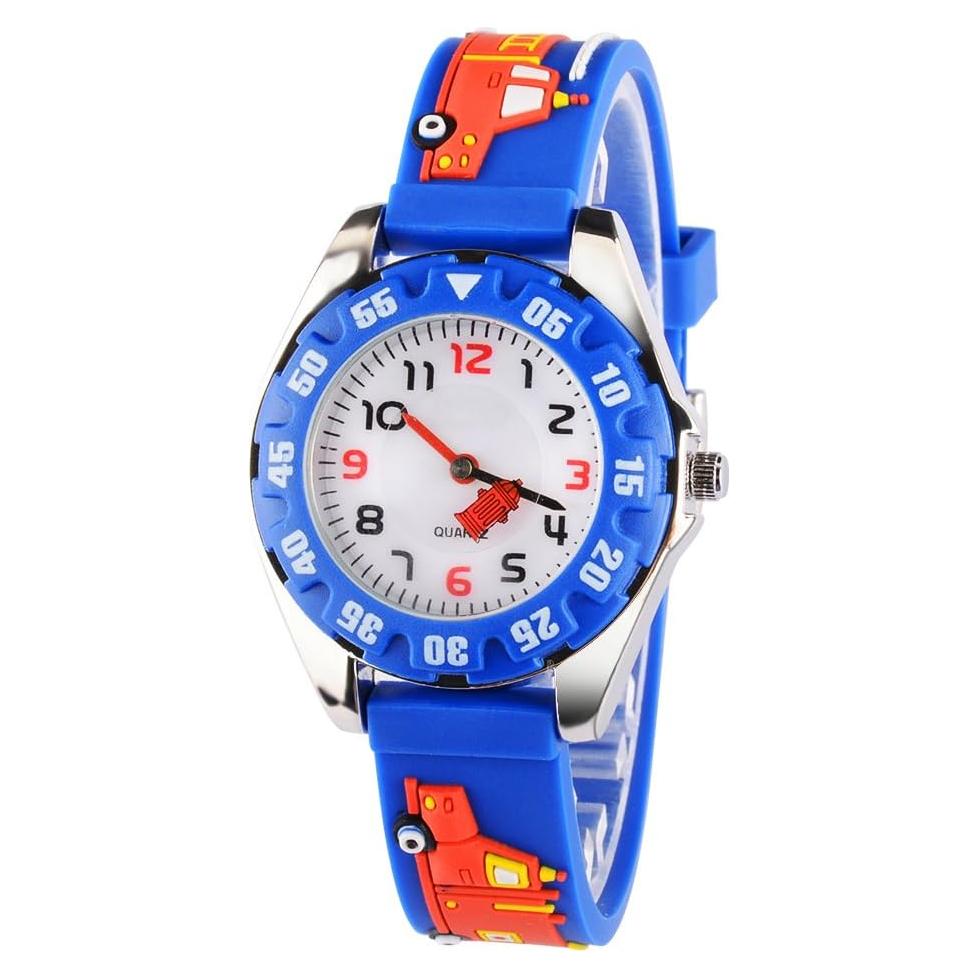 Reloj Digital Infantil Venhoo 3D Cartoon Impermeable Azul