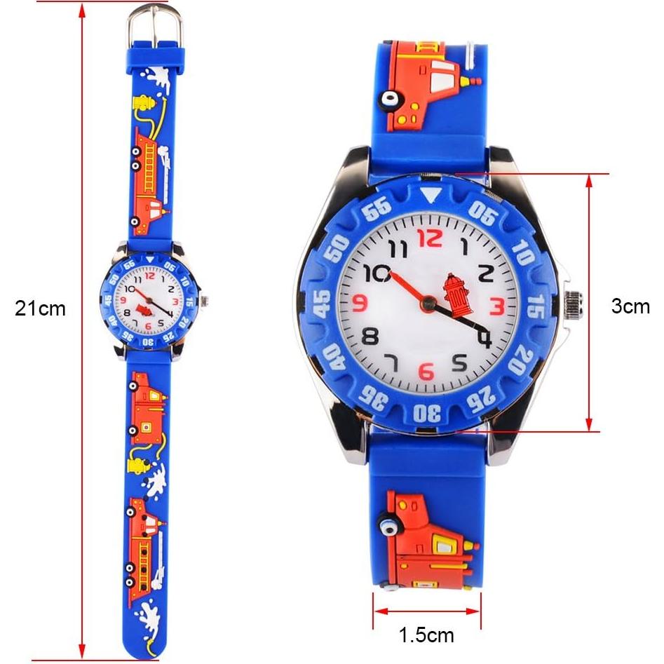 Reloj Digital Infantil Venhoo 3D Cartoon Impermeable Azul