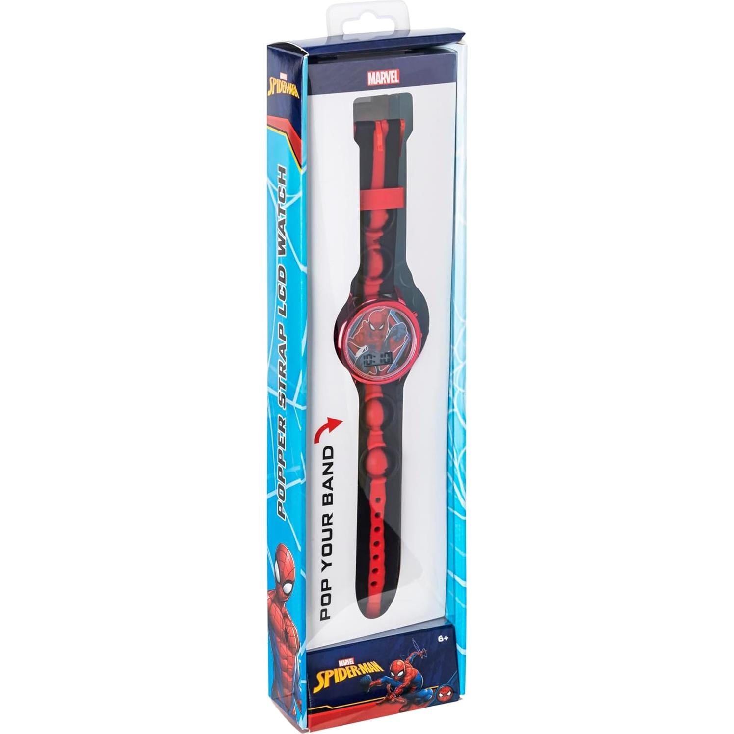 Reloj Digital LCD Accutime Spiderman para Niños con LED