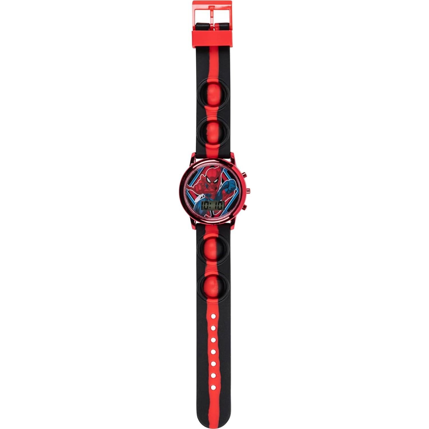Reloj Digital LCD Accutime Spiderman para Niños con LED