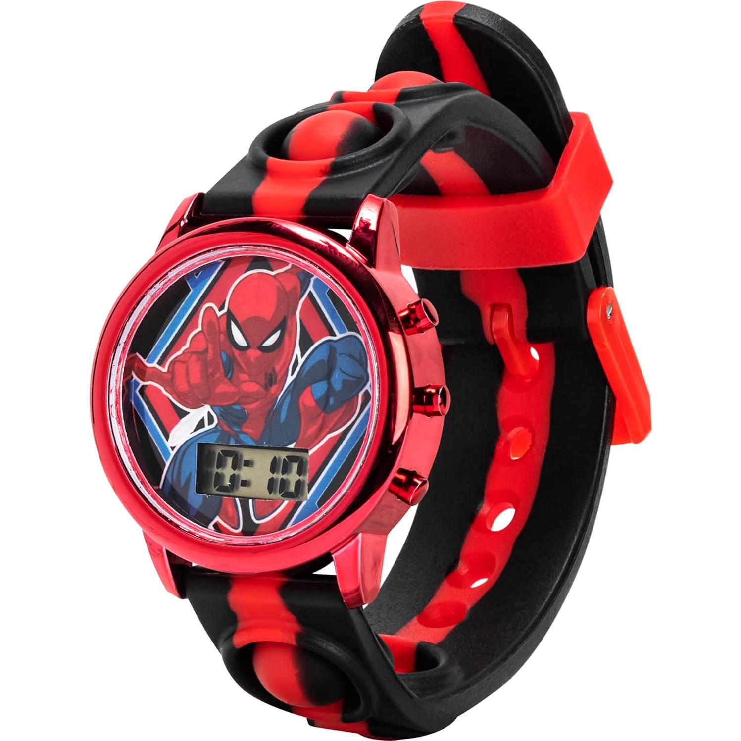 Reloj Digital LCD Accutime Spiderman para Niños con LED