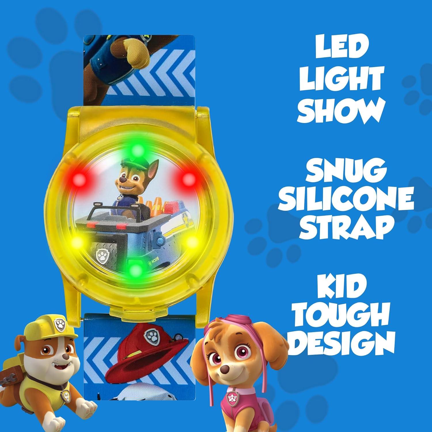 Reloj LCD Paw Patrol Nickelodeon para Niños con Luz - 14 a 20 cm