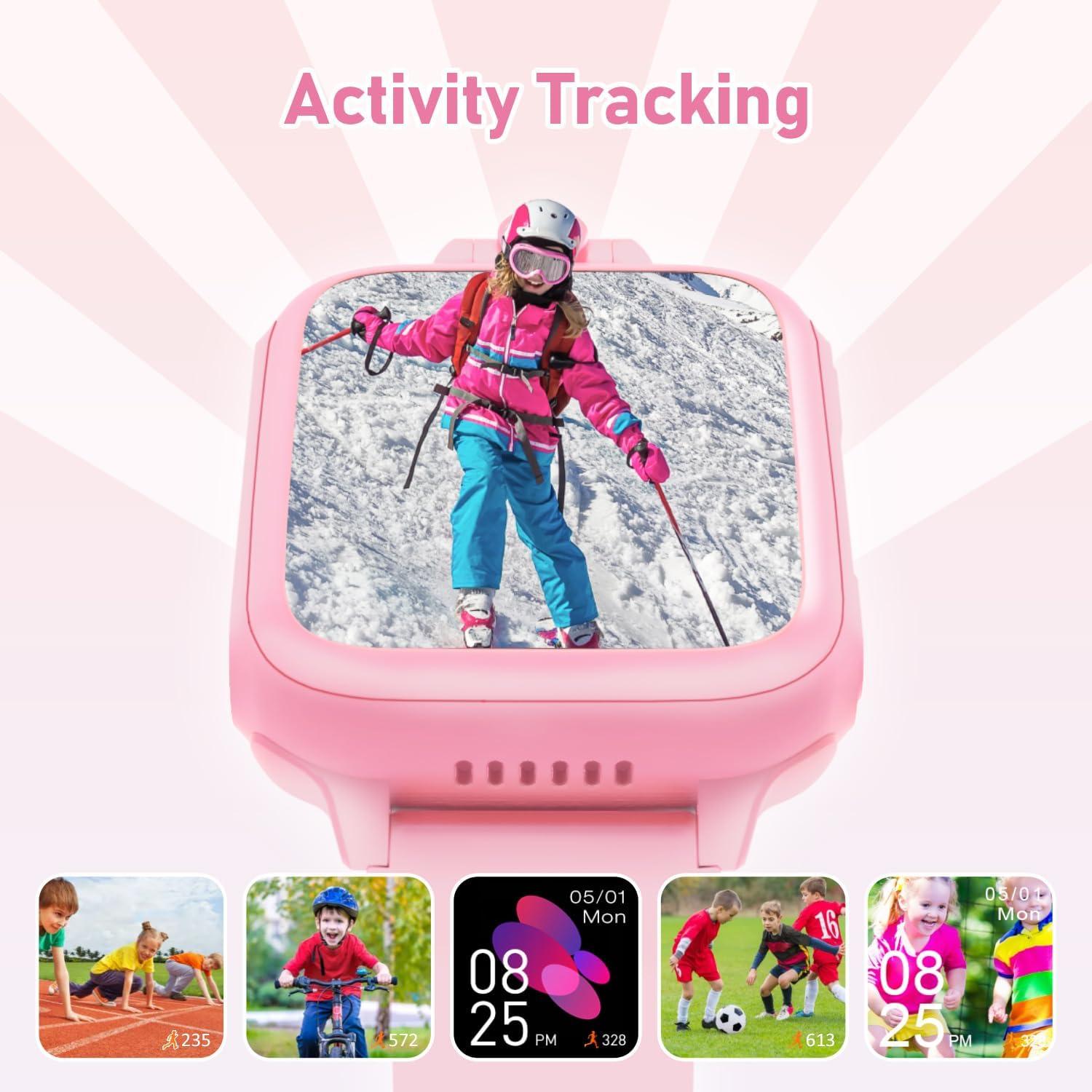 Reloj Inteligente Infantil Awatty Rosa con Cámara y Juegos