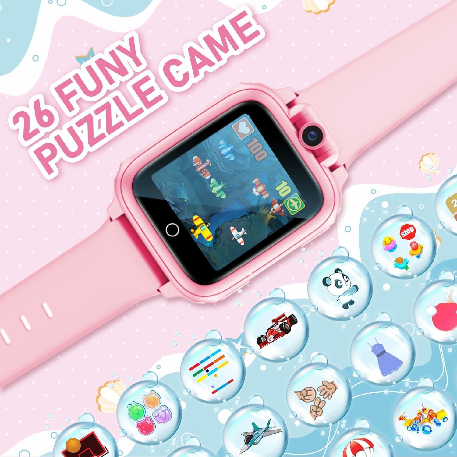Reloj Inteligente Infantil Awatty Rosa con Cámara y Juegos