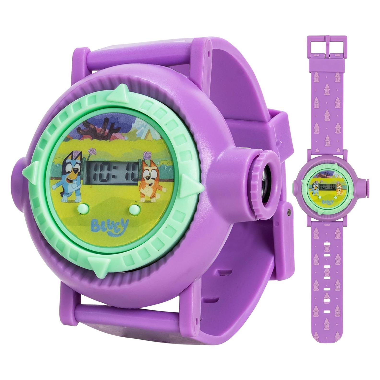 Reloj Proyector Kids Bluey con Pantalla LCD y 10 Imágenes