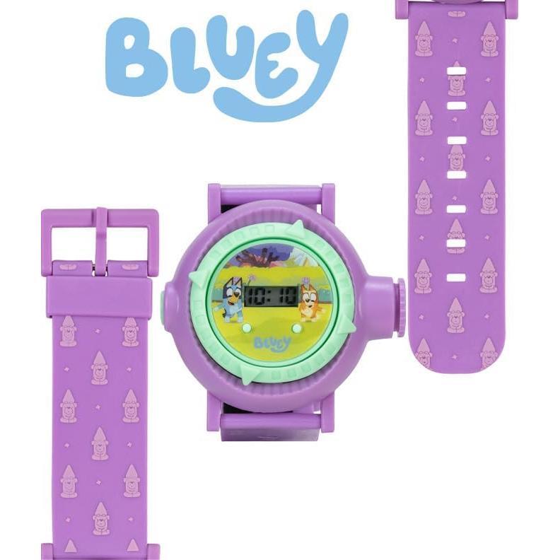 Reloj Proyector Kids Bluey con Pantalla LCD y 10 Imágenes