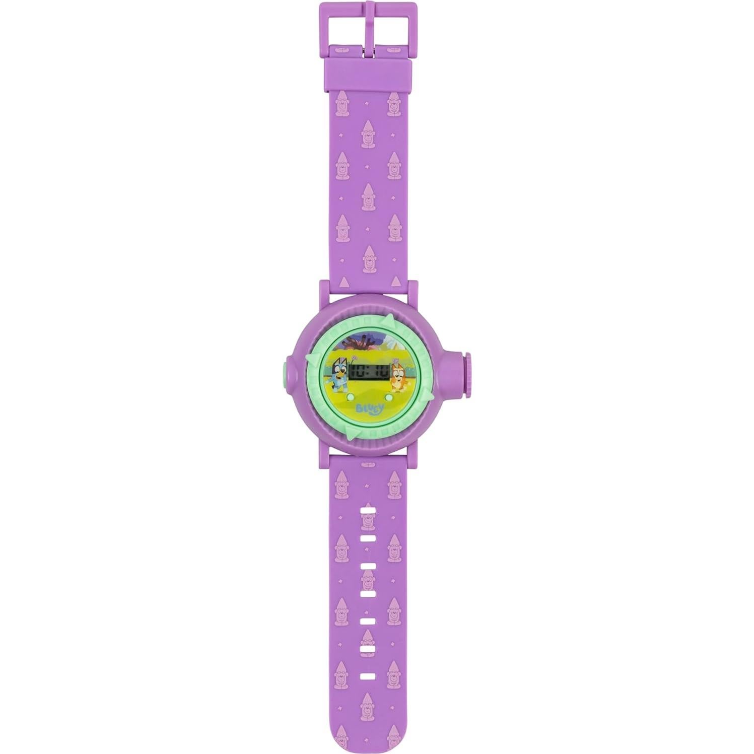 Reloj Proyector Kids Bluey con Pantalla LCD y 10 Imágenes
