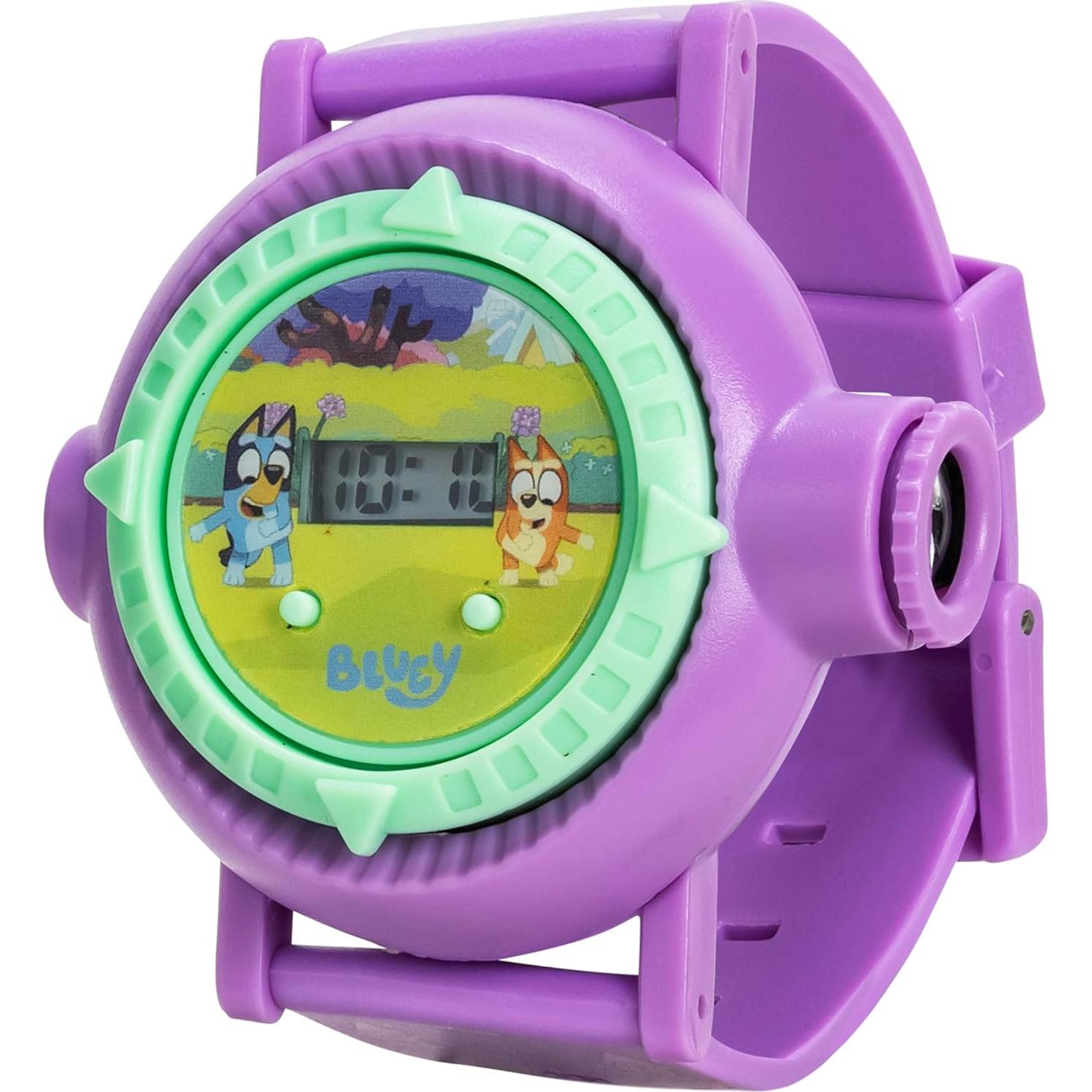Reloj Proyector Kids Bluey con Pantalla LCD y 10 Imágenes