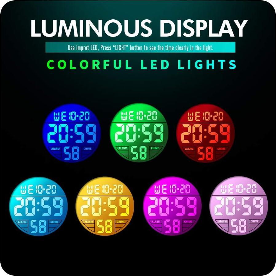 Reloj Digital Deportivo FIZILI para Niños Azul Impermeable 50M