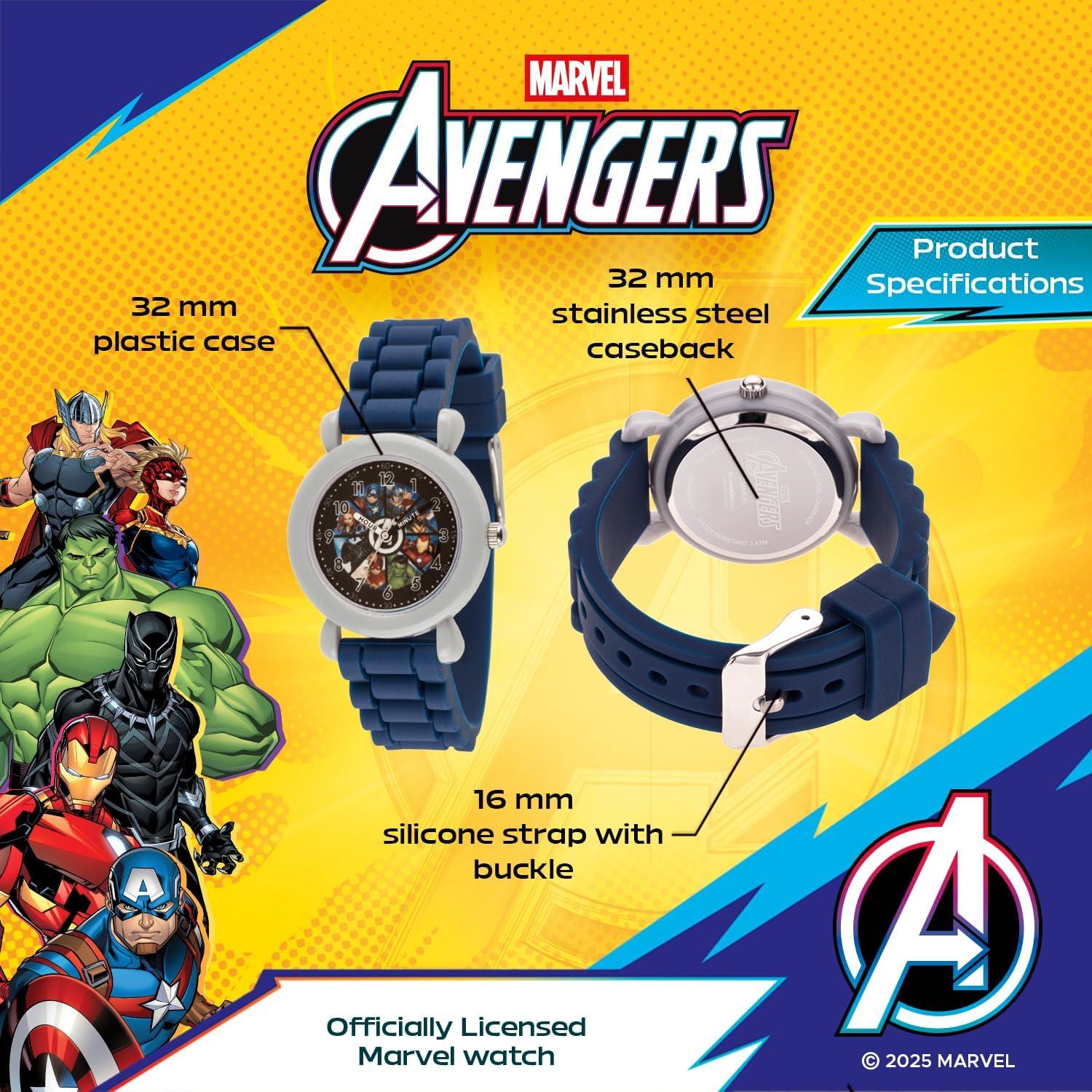 Reloj Analógico de Cuarzo para Niños Marvel 32mm Azul
