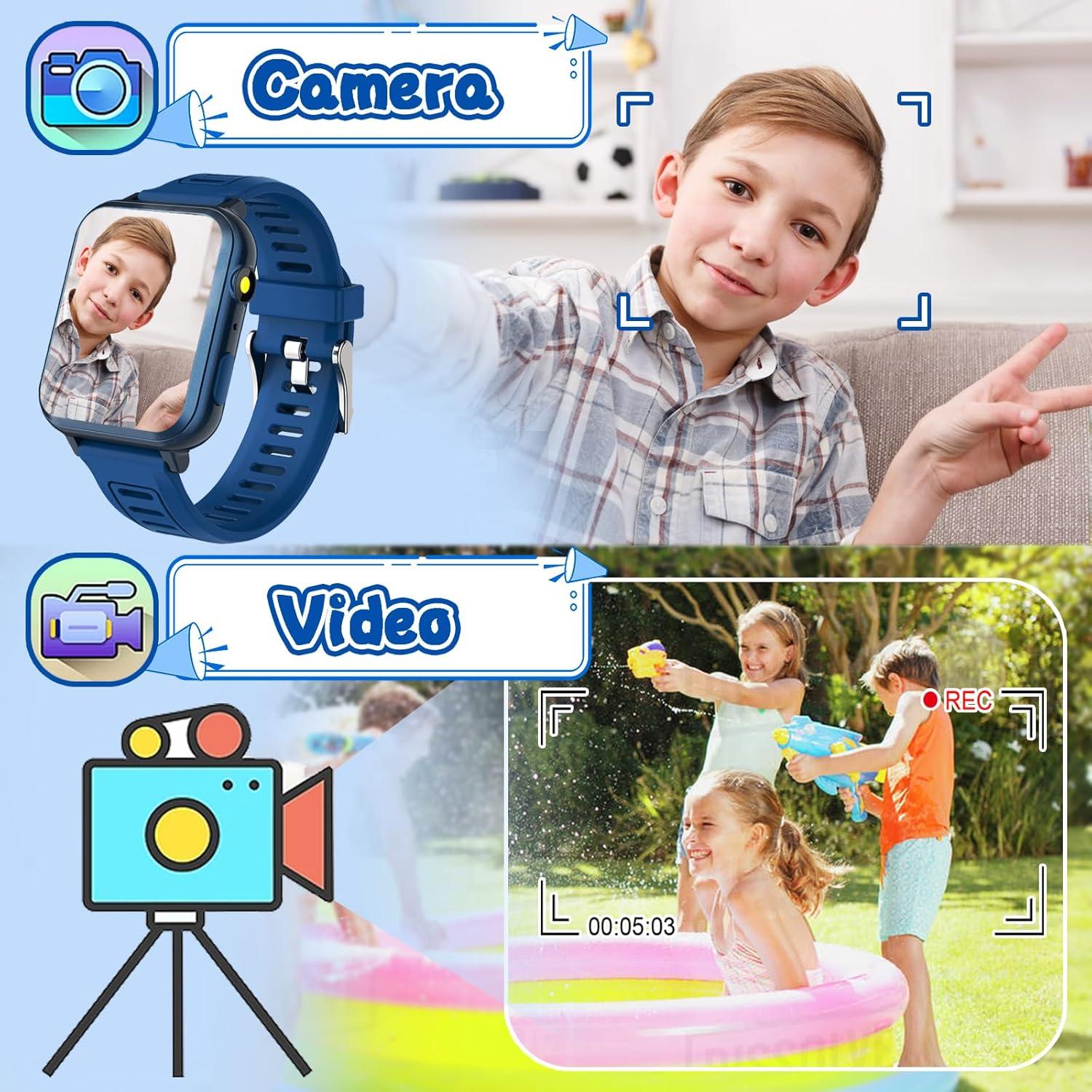 Reloj Inteligente para Niños LITEYPP Azul con Cámara y Juegos