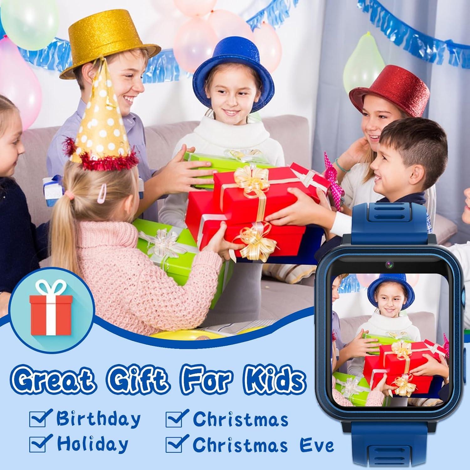 Reloj Inteligente para Niños LITEYPP Azul con Cámara y Juegos