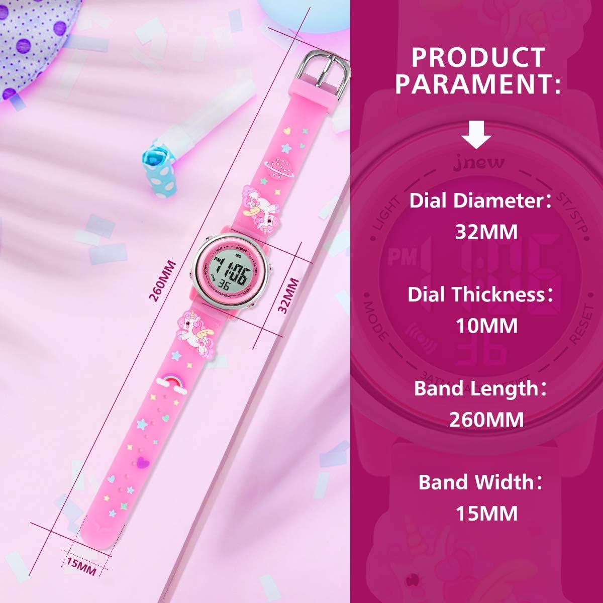 Reloj Digital Infantil L LAVAREDO 3D Rosa Impermeable