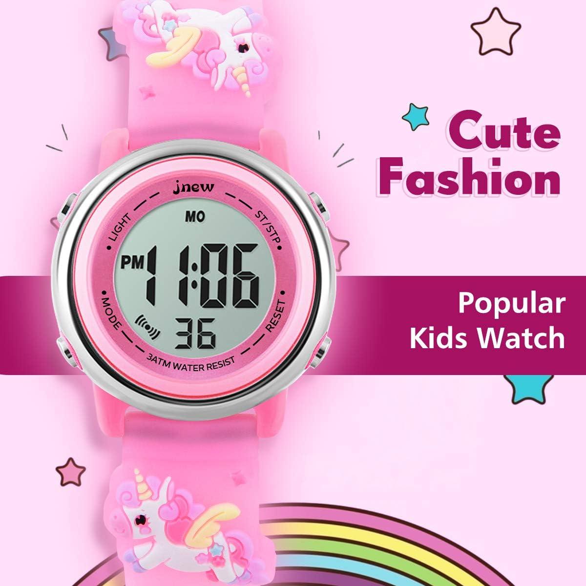 Reloj Digital Infantil L LAVAREDO 3D Rosa Impermeable